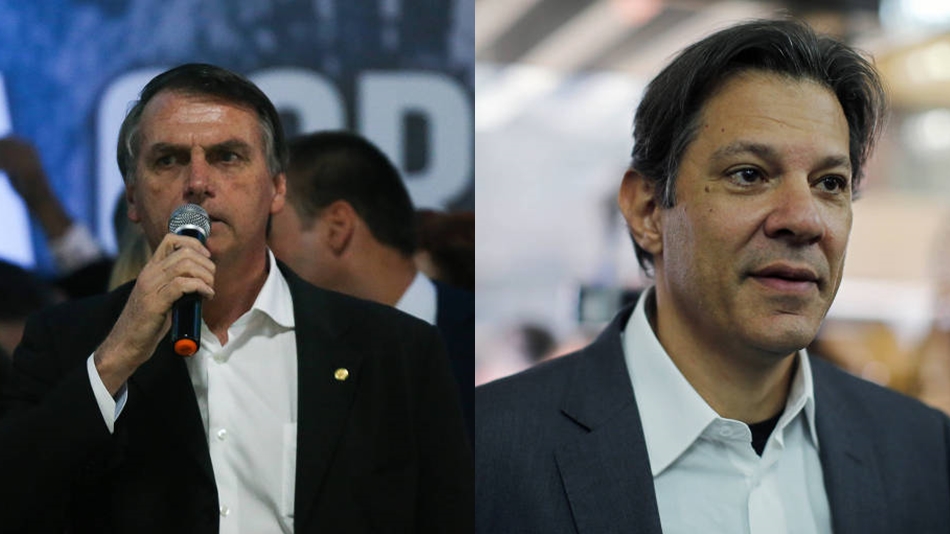 Jair Bolsonaro e Fernando Haddad.