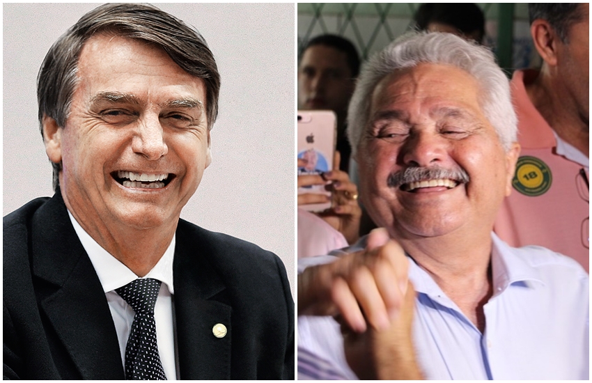 Bolsonaro e Elmano Férrer.