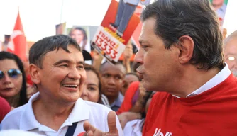 Wellington Dias e o candidato Haddad (PT)