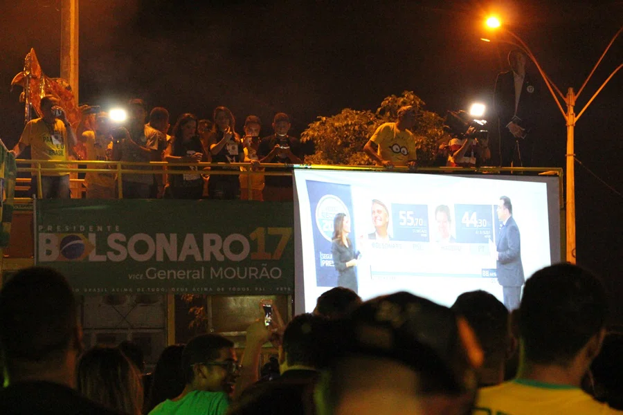 Apuração de votos na Ponte Estaiada