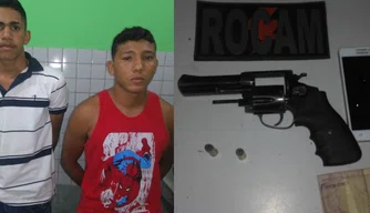 Acusados foram presos pelo RONE com arma de fogo e munições.