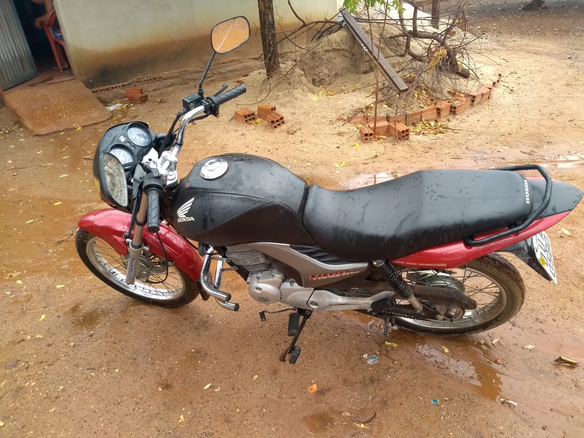 Moto recuperada na cidade de Picos.