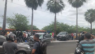 Confusão no centro de Teresina