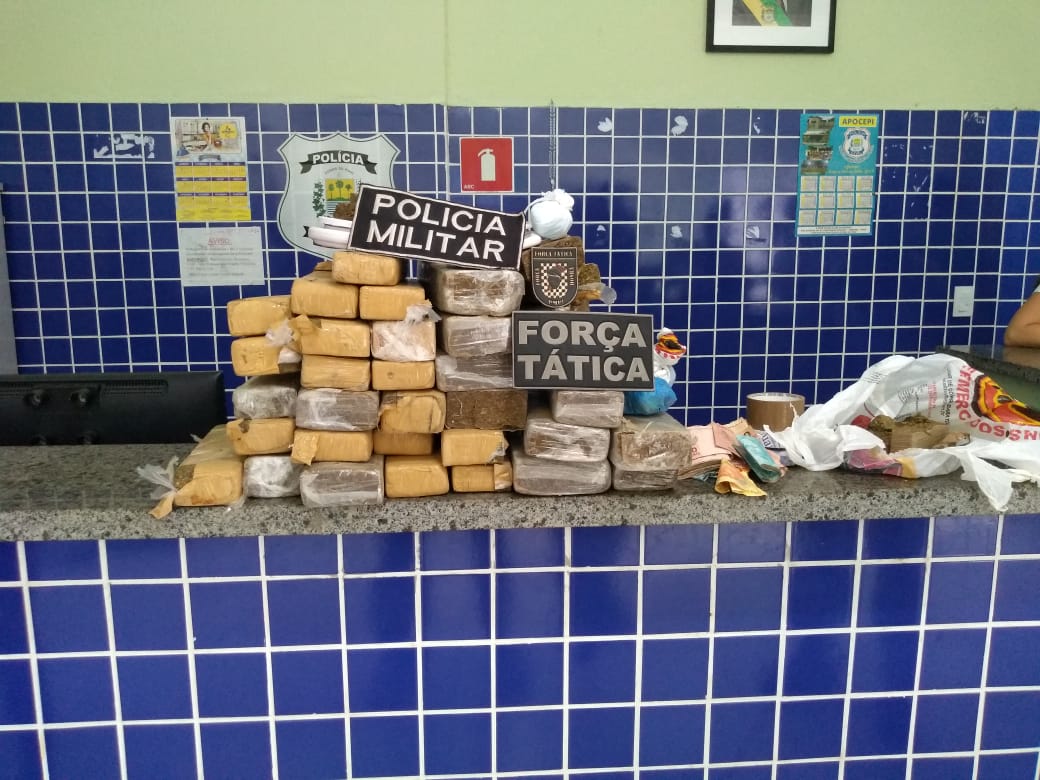 Drogas apreendidas na residência