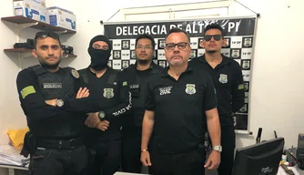 Equipe que realizou a prisão do acusado
