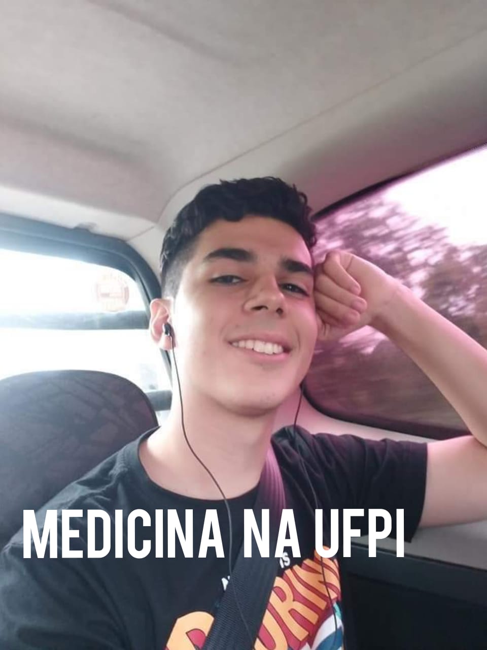 Jovem Emanuel foi aprovado na UFPI