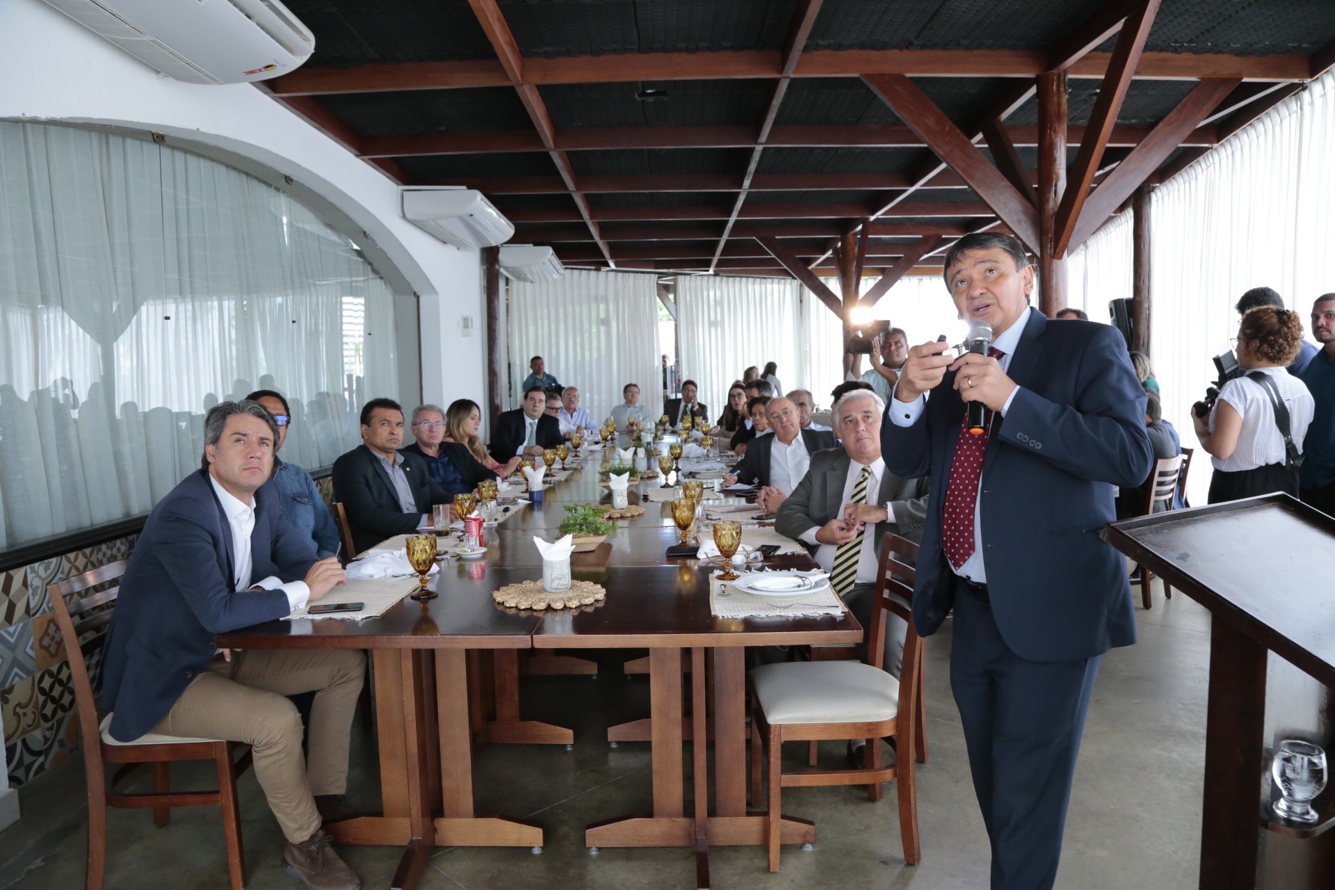 O Governador participou de almoço com o presidente do Congresso Rodrigo Maia