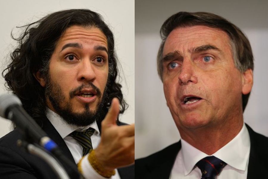 Jean Wyllys e Jair Bolsonaro.