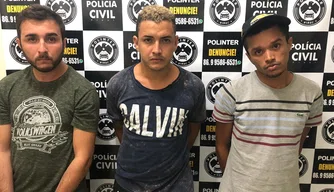 Pinguim, Carneirinho e René foram detidos e autuados por roubo majorado.