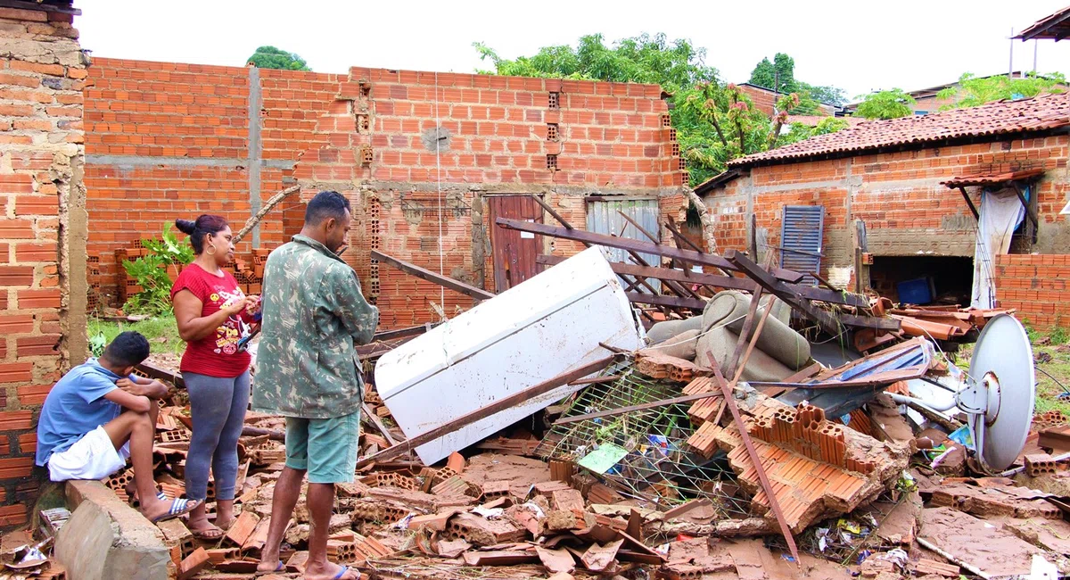 Família teve casa completamente destruída pela enxurrada