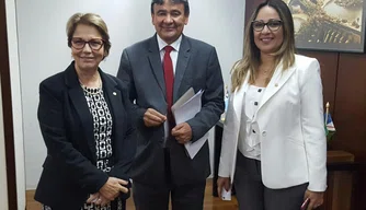 Governador Wellington Dias e deputada federal Rejane Dias