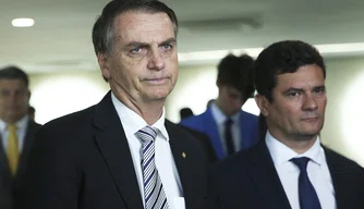 Jair Bolsonaro e Sérgio Moro.