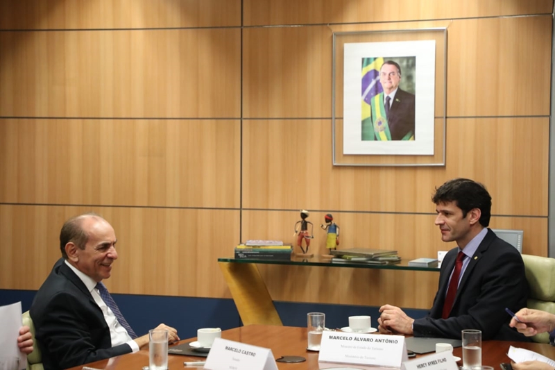 A vinda do ministro Marcelo Álvaro foi discutida em reunião com o senado Marcelo Castro.