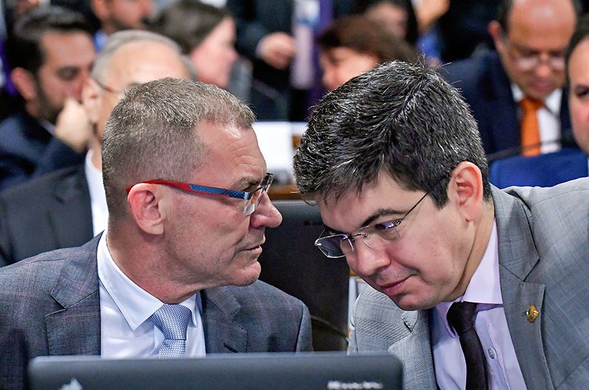 Senadores Randolfe Rodrigues (Rede-AP) e Fabiano Contarato (Rede-ES).