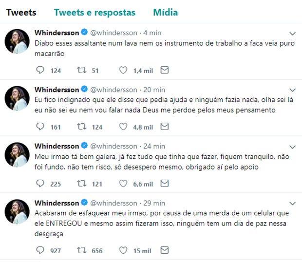 Humorista se pronunciou pelo Twiter