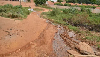 Rua do bairro Belo Norte em Picos.