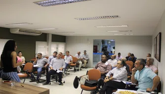 Reunião do Sindilojas-PI com representantes da Prefeitura de Teresina.