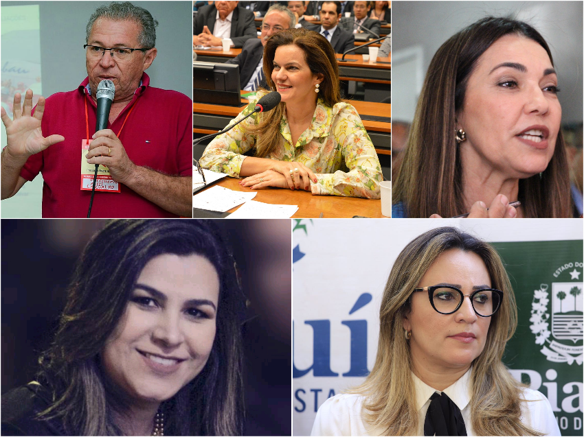 Deputados piauienses que assinaram o requerimento para criação da CPI da Lava Jato.