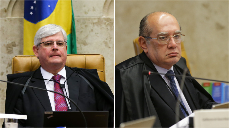 Rodrigo Janot e Gilmar Mendes.