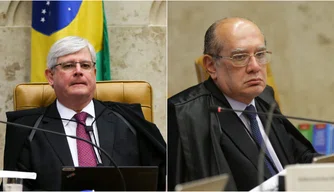 Rodrigo Janot e Gilmar Mendes.