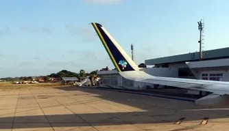 Asa da aeronave que apresentou problema.