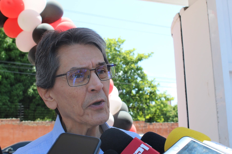 Roberto Jefferson, presidente nacional do PTB, em evento do partido em Teresina.