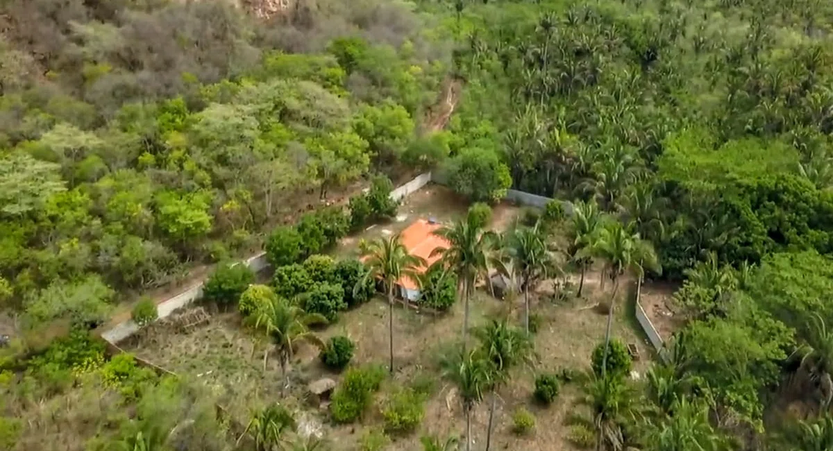 Localização do sítio na região de Valença e Monsenhor Gil.