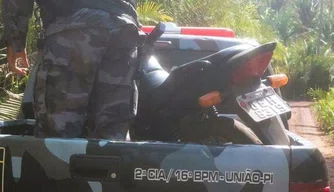 Polícia Militar recupera motocicleta roubada na cidade de União