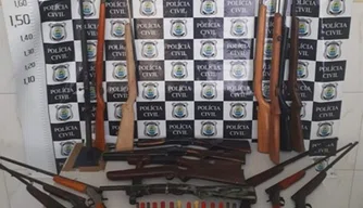 Apreensão de armas.