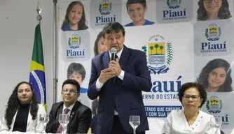 Governador Wellington Dias discursa no Encontro Estadual do Programa Criança Feliz.