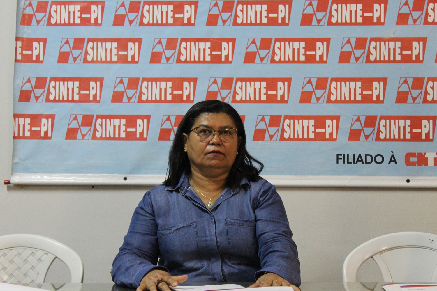 Professora Paulina Almeida, presidente do Sinte-PI.