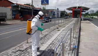 Cerca de três mil sanitização foram realizadas em um mês em Teresina