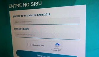 Inscrições para o Sistema de Seleção Unificada (Sisu) 2020.