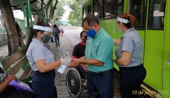 Setut realiza ações de prevenção e higienização no transporte público.