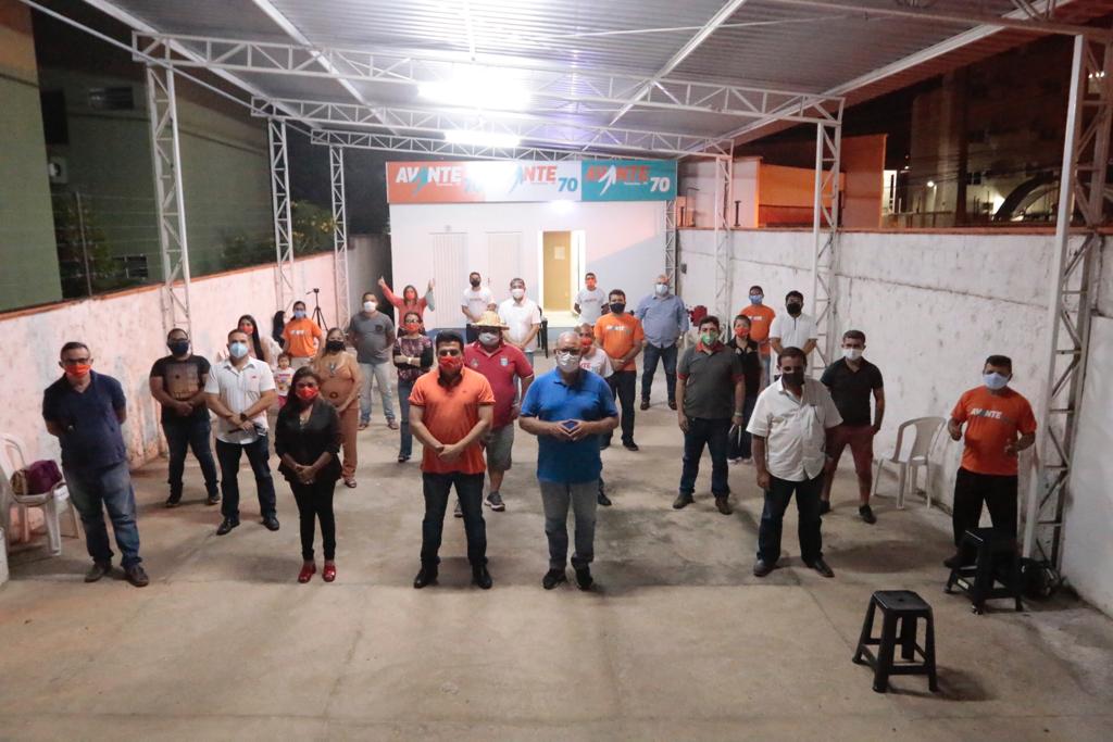 Reunião do Avante para discutir as eleições municipais em Teresina.