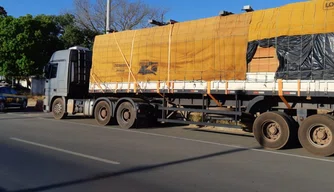 A carga estava sendo transportada para o Espirito Santo