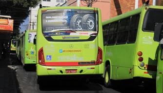 Protesto dos motoristas e cobradores de ônibus