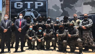 Sejus inaugura base do Grupo Tático Prisional (GTP) na Penitenciária Professor José Ribamar Leite.