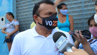 Candidato Fábio Abreu (PL) votando