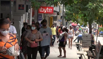 Movimentação no centro da Cidade