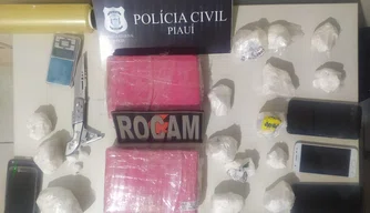 Material apreendido pela PM durante operação