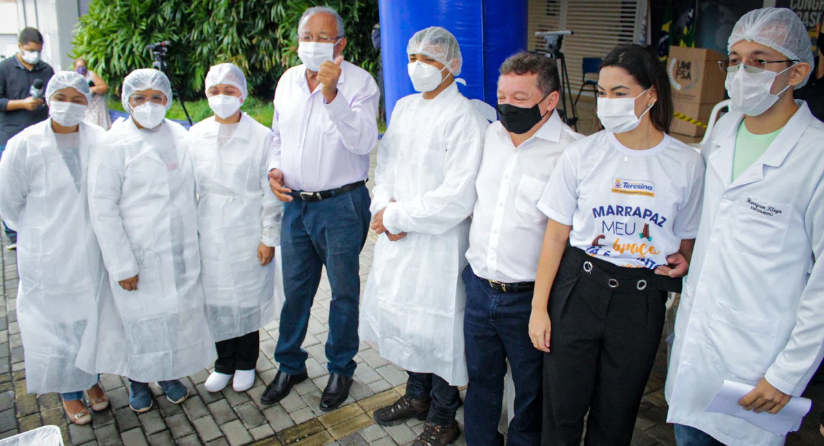 Equipe de vacinação.