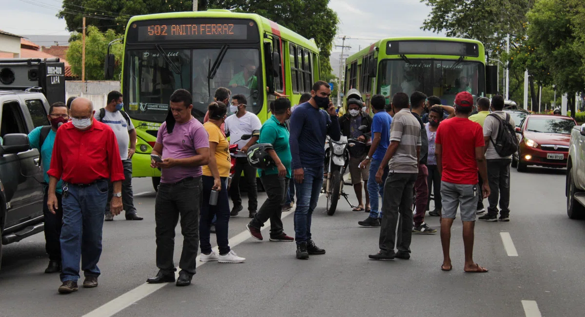 Manifestação dos profissionais do transporte público