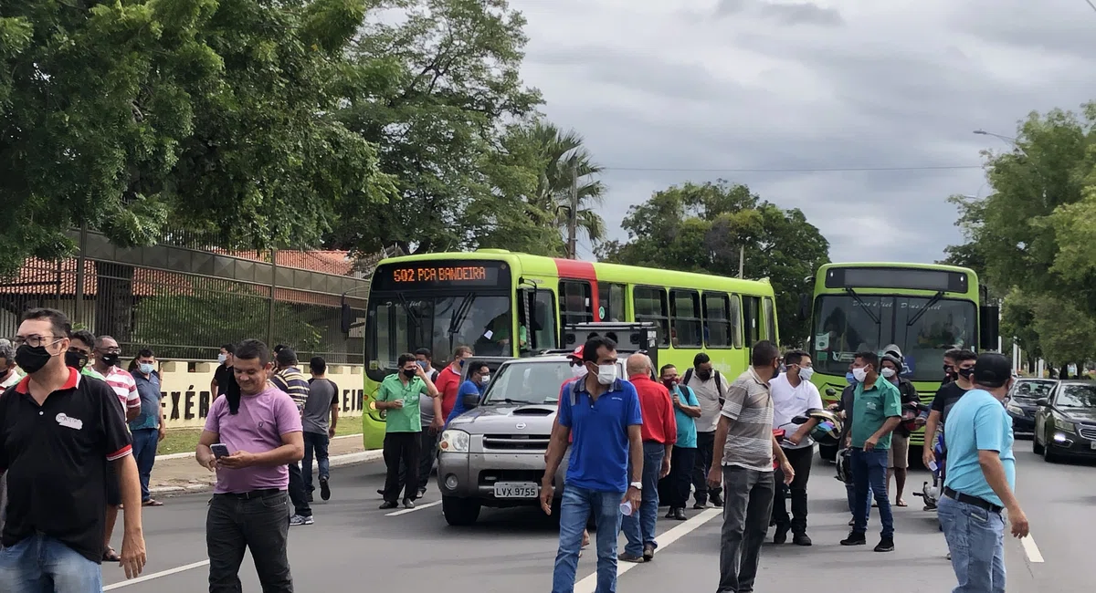 Manifestação dos profissionais do transporte público