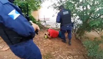 Suspeito de roubo é preso ao tentar fugir nadando pelo Rio Parnaíba