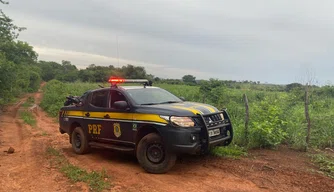 Viatura da Polícia Rodoviária Federal (PRF).