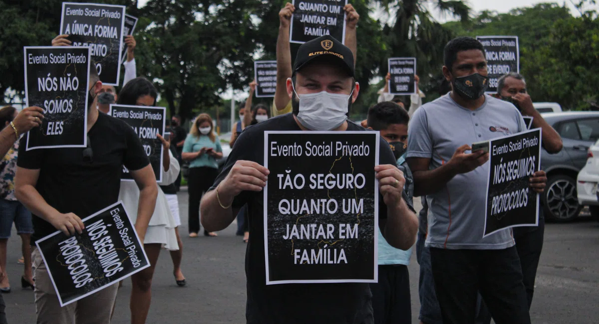 Protesto do setor de eventos