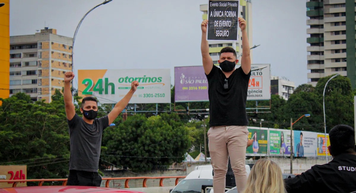 Protesto do setor de eventos