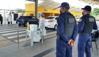 Guarda Municipal reforça segurança em postos de vacinação em Teresina