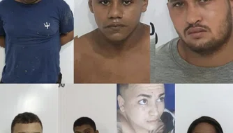 Criminosos que foram presos.